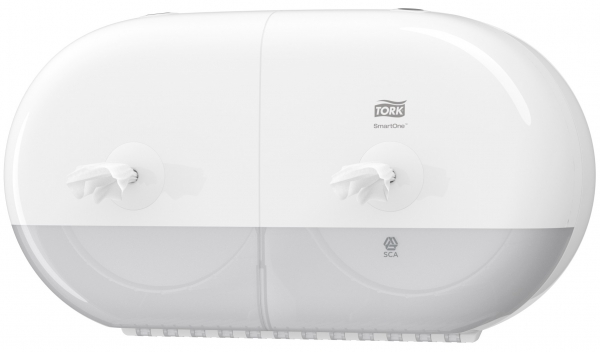 Dispenser Tork SmartOne Mini Twin Toiletpapier Wit T9